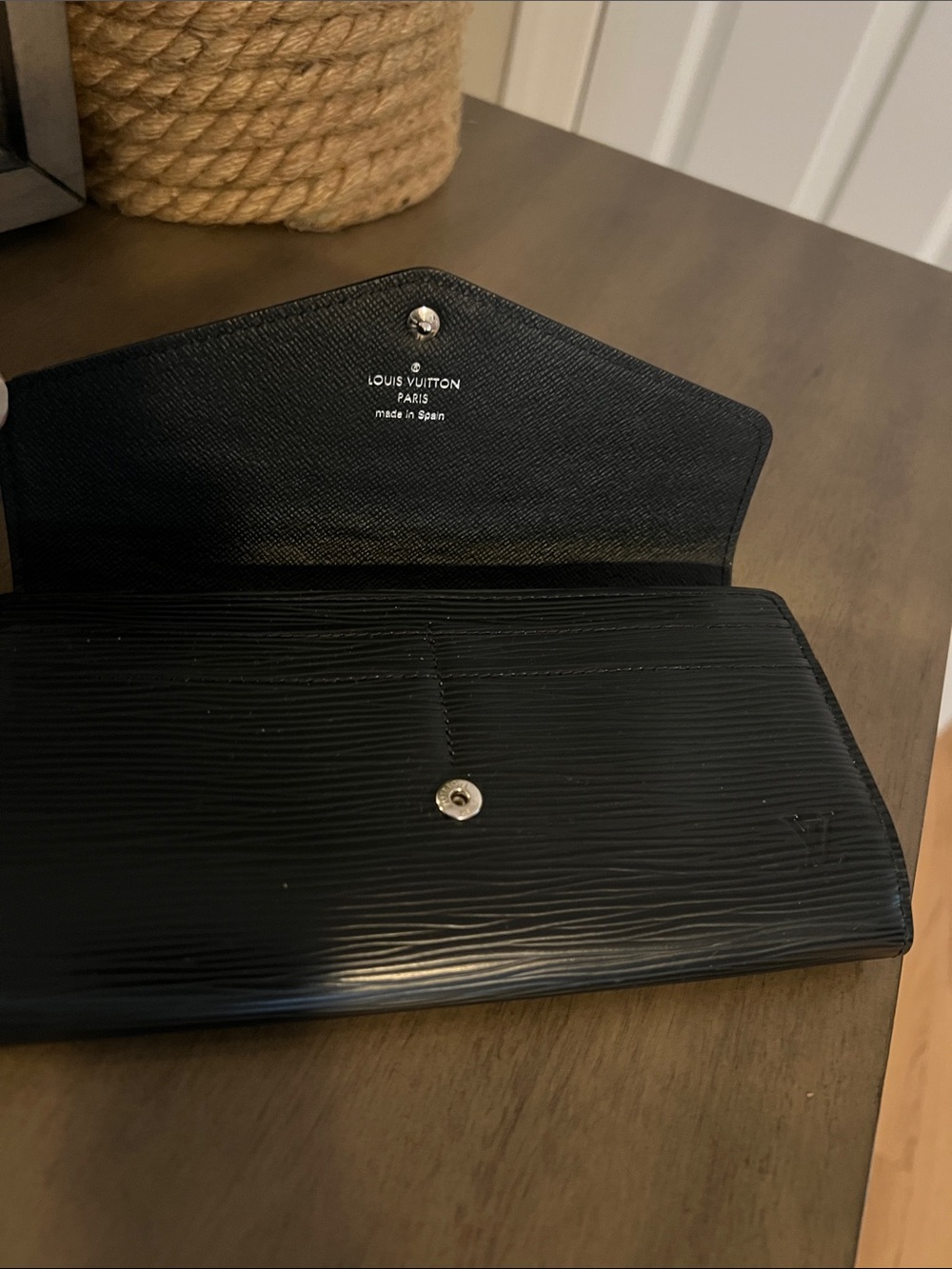 Louis Vuitton Black Epi Leather Continental Snap Wallet - Picture 3 of 9